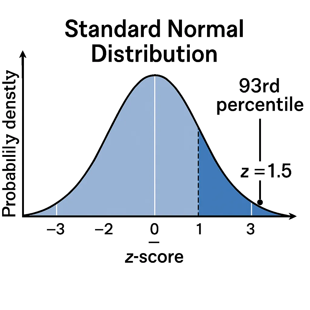 93rd percentile